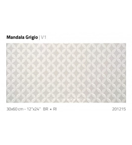PISO 30 X 60 MANDALA GRIGIO CX 2,37 M2