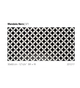 PISO 30 X 60 MANDALA NERO CX 2,37 M2