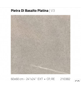 PISO 60 X 60 PIETRA DI BAS PLATINA CX 2.53M2