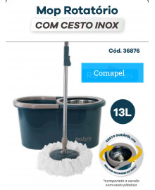 MOP ROTATORIO CESTO INOX 13L